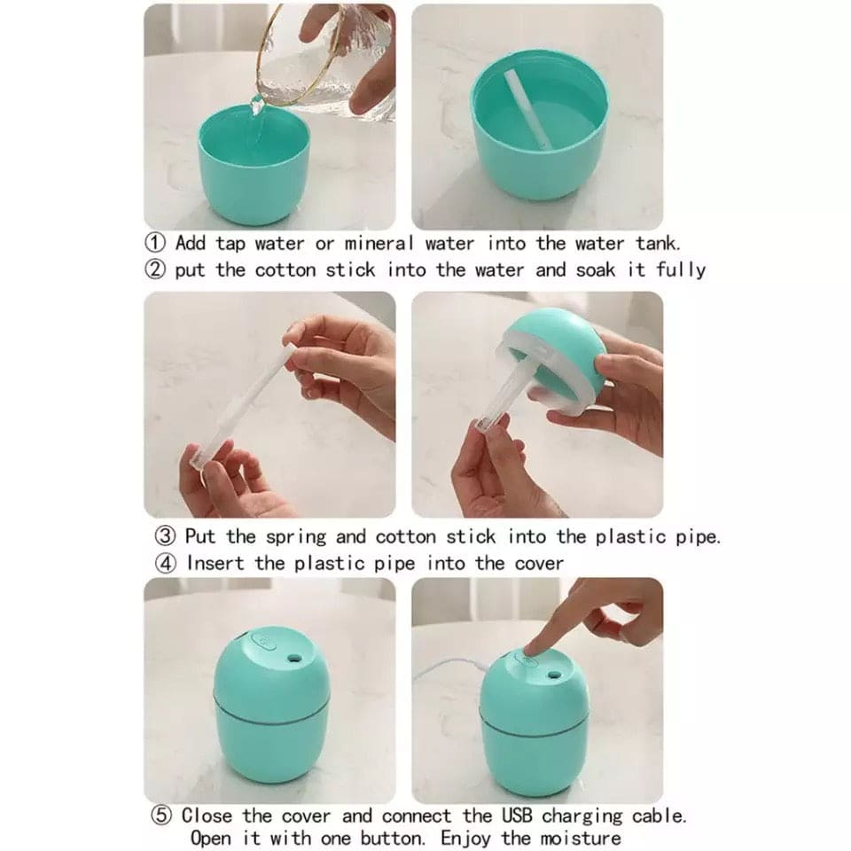 Mini Portable Ultrasonic Air Humidifer, Aroma Essential Oil Diffuser, USB Mist Maker, Mute Desktop Humidifier, LED Display Office Car Diffuser Mini Portable Ultrasonic Air Humidifer, Aroma Essential Oil Diffuser, USB Mist Maker, Mute Desktop Humidifier, LED Display Office Car Diffuser